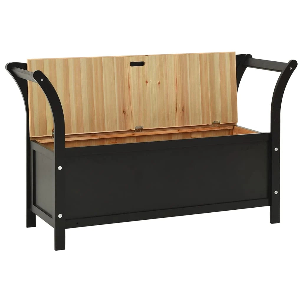 Panca 107 x 45 x 75,5 cm in legno massello di abete nero 02_0010940
