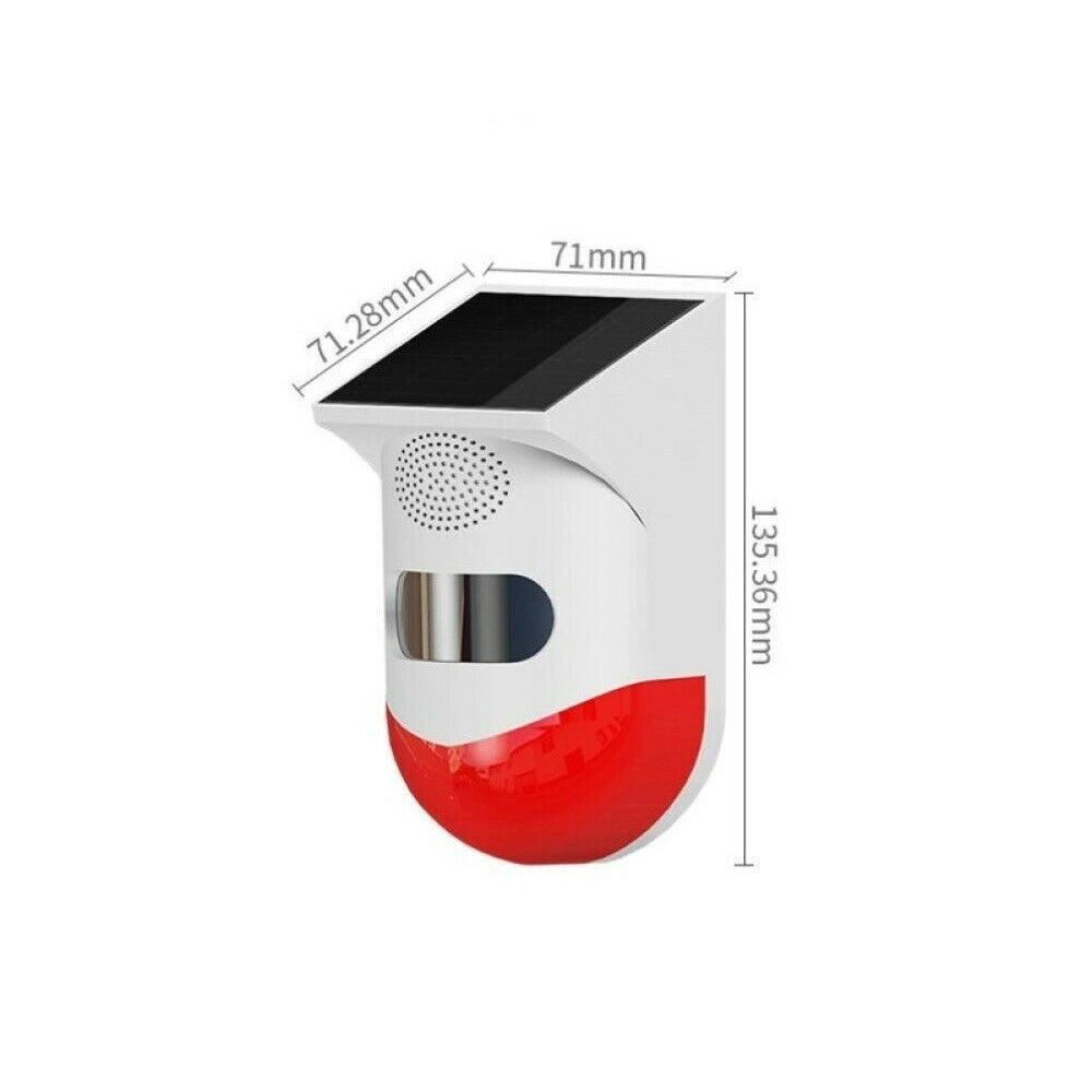 Trade Shop - Allarme Antifurto Solare Sensore Movimento 120db Con Telecomando Sirena Q-bj200 -