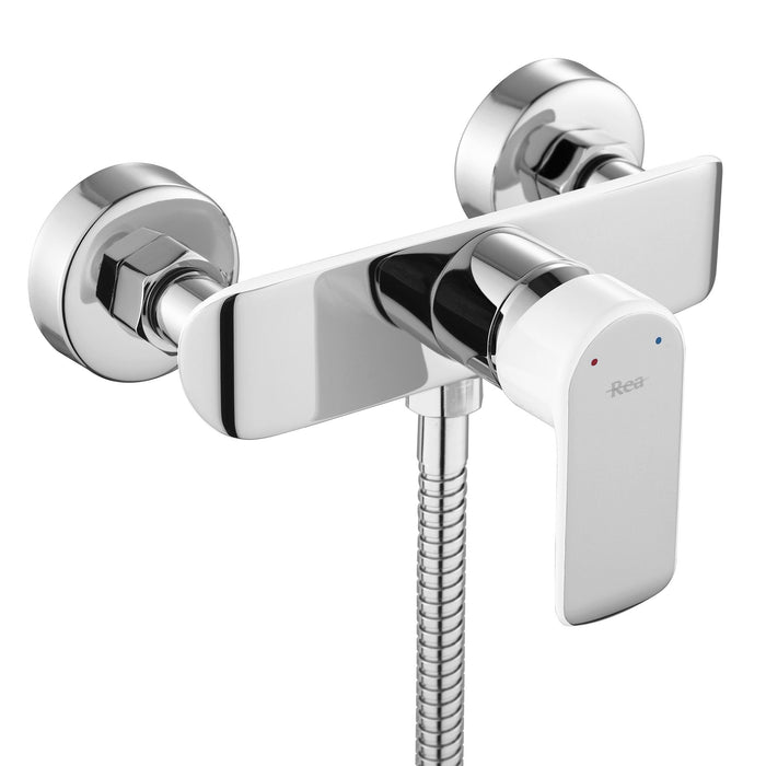 Rubinetto Doccia Rea Bloom Bianco Cromo