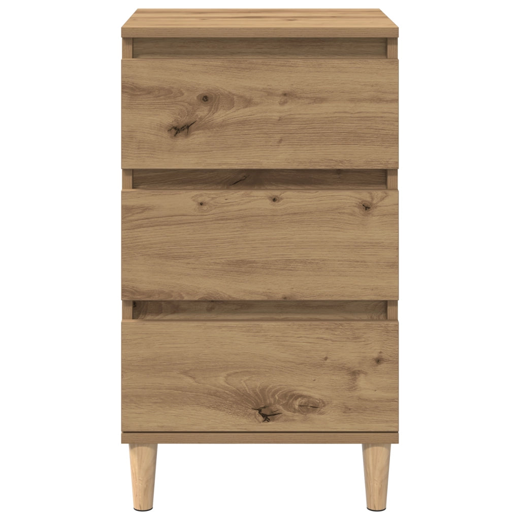 Comodino  in Rovere Artigianale 40x35x70 cm in Legno Ingegnerizzato