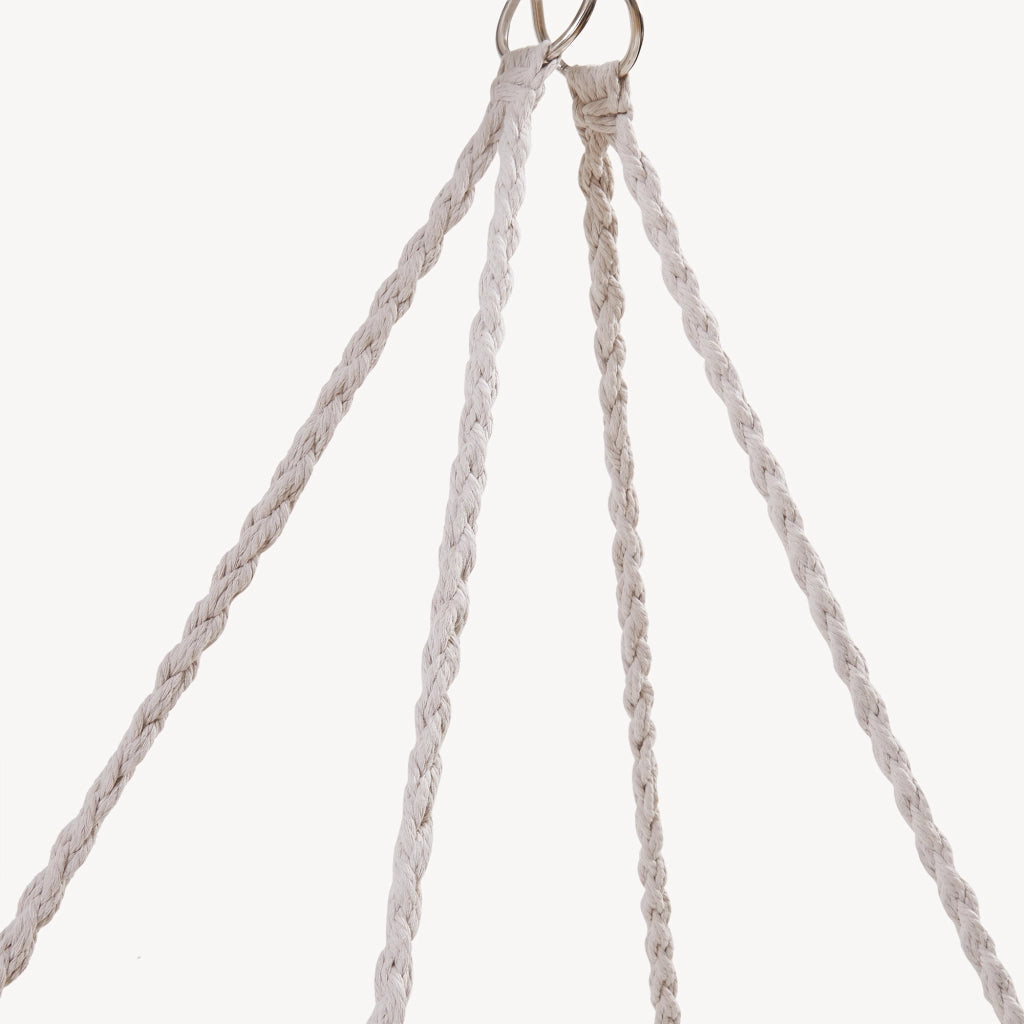 Panca Sospesa Kailua Altalena per 2 Persone 135 x 129 x 65 cm - Bianco Crema casa.pro