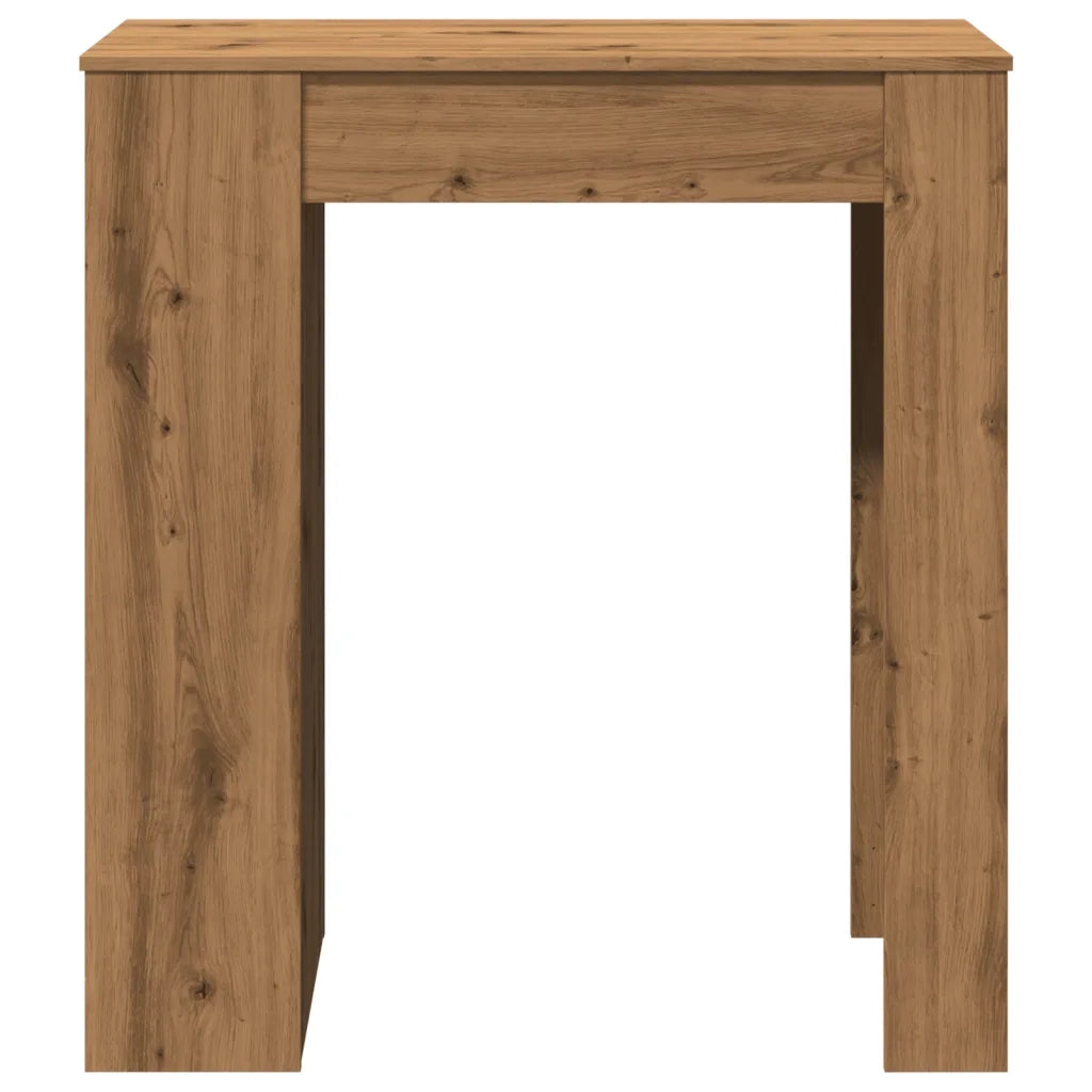 Tavolo Bar con Rastrelliera Rovere 95x47x103,5 cm Multistrato 854390