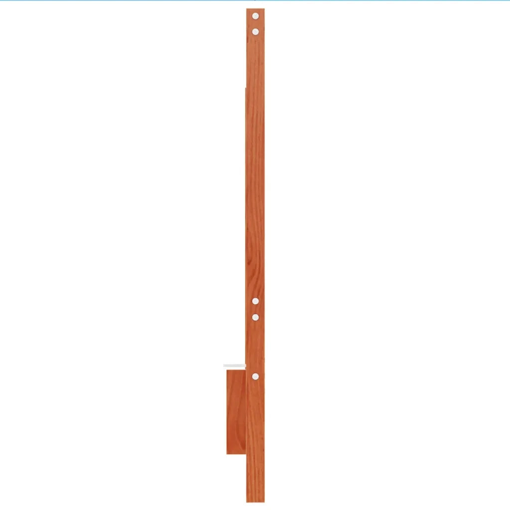 Testiera | Testata Marrone Cera 140 cm in Legno Massello di Pino