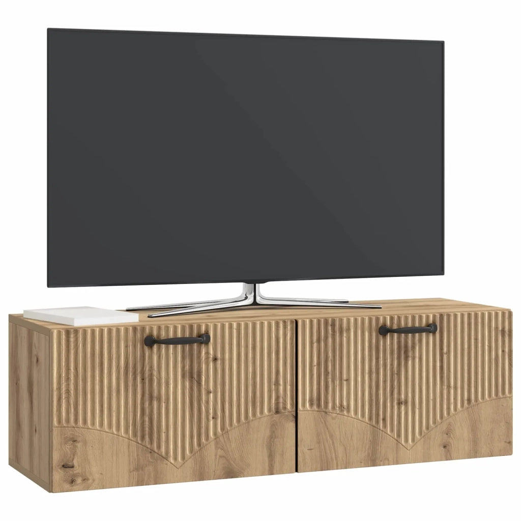 Mobile Porta TV da Muro Rovere Artigianale 98 x 31 x 30 cm