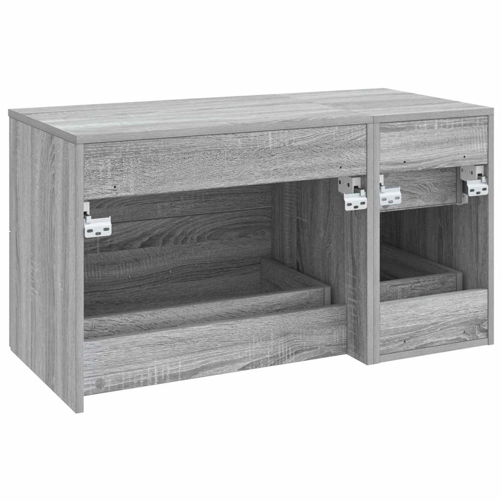 Set di mobili per il bagno 2 pz Sonoma grigio 3404021