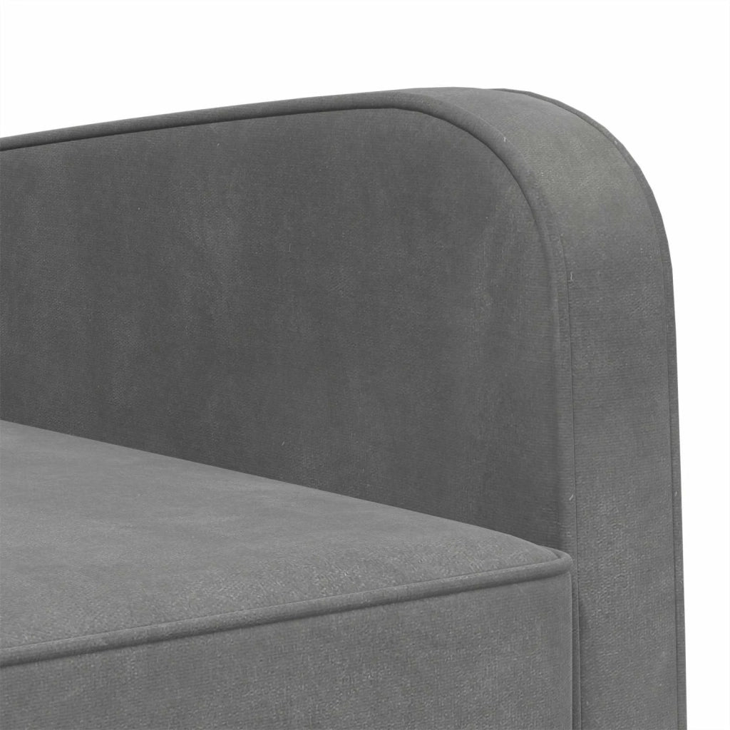 Poltrona Grigio Scuro Velluto 42043413