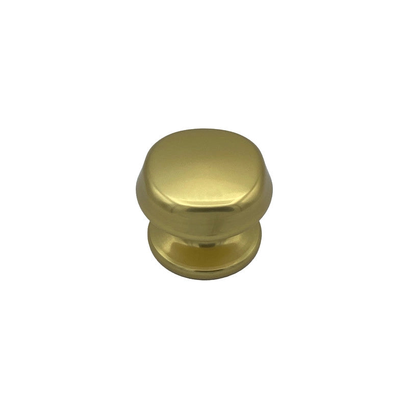 Pomolo fisso per porta SAGUATTI 172/70BB in alluminio oro lucido