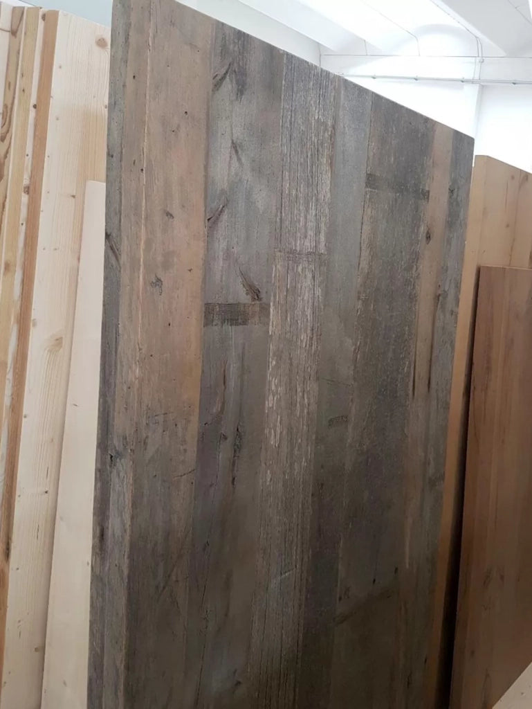 Tavolo fisso rettangolare  legno massello ontano (ga02) - Mobili 2G