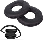 Orecchini di sostituzione in schiuma di pelle per cuffie - set da 2 - alta qualità per MDR-ZX110 V150 V250 V300.