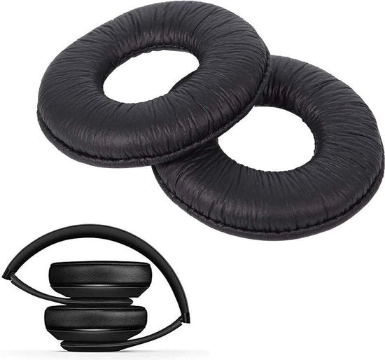 Orecchini di sostituzione in schiuma di pelle per cuffie - set da 2 - alta qualità per MDR-ZX110 V150 V250 V300.