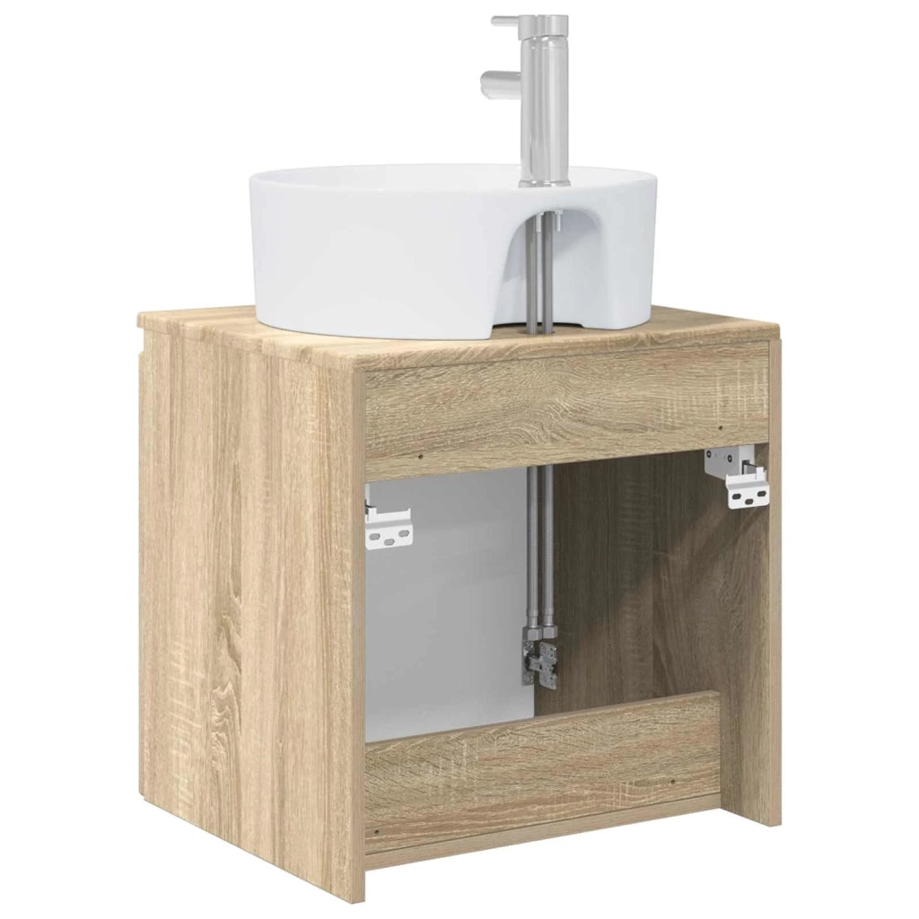 Mobile Lavabo da Parete Rovere Sonoma 49,5 x 44,5 x 65 cm 890434