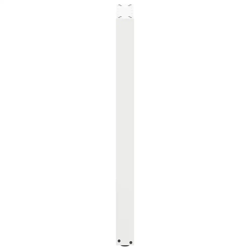 vidaXL Gambe per tavolo da bar a forma di U 2 pz bianche 40x(100-101) cm in acciaio