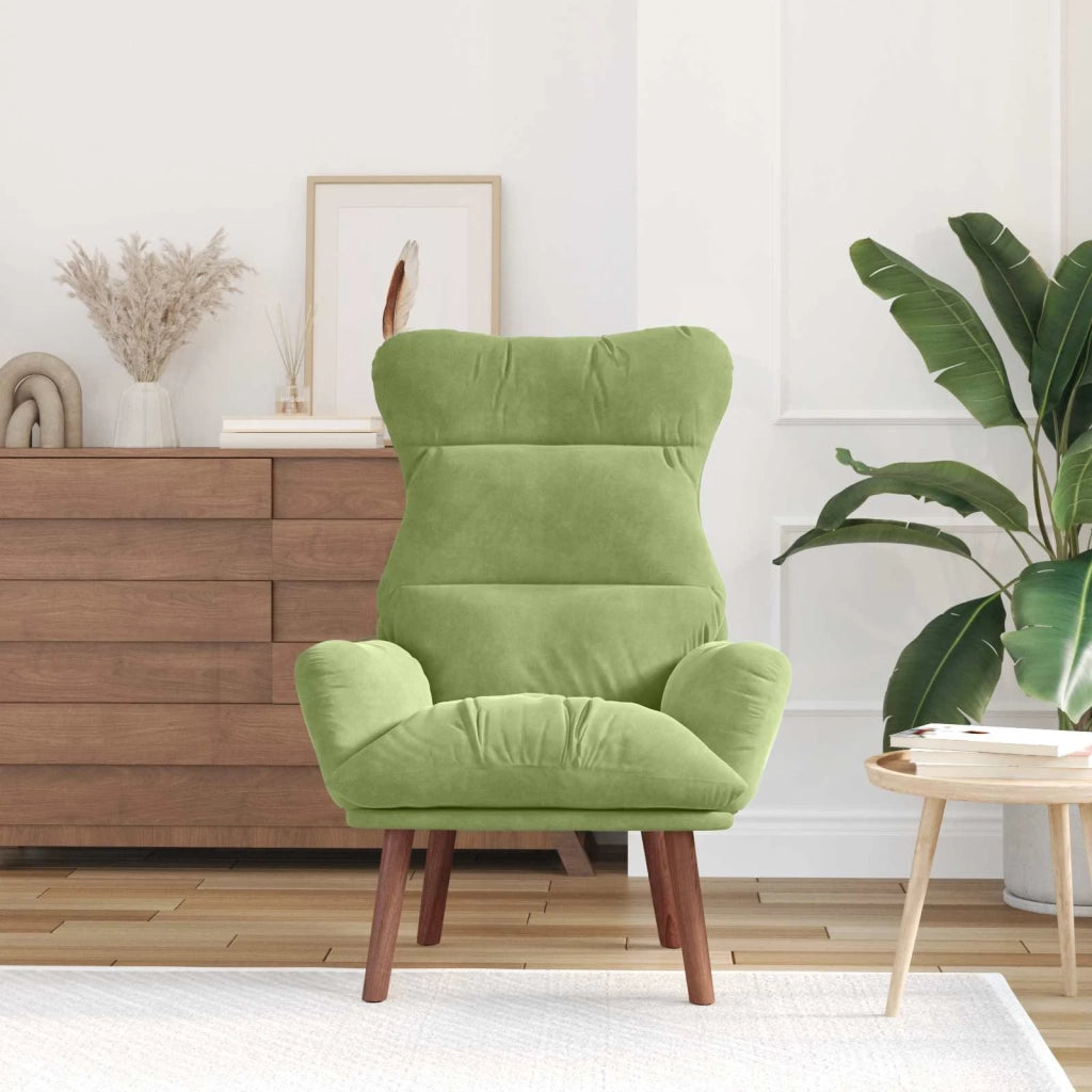poltrona Verde chiaro 69 x 74 x 93 cm Velluto 42001837