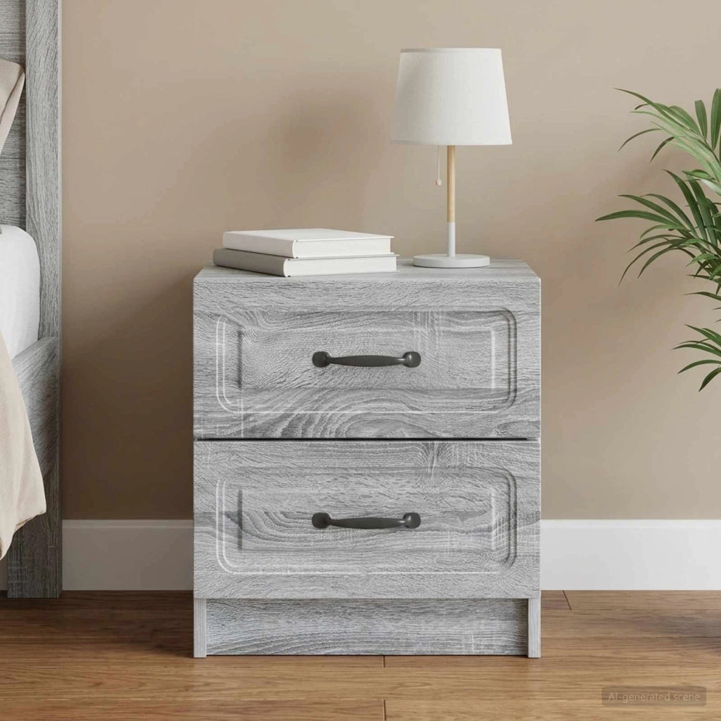 Armadio da Notte Grigio Sonoma 43 x 34,5 x 44,5 cm 895687