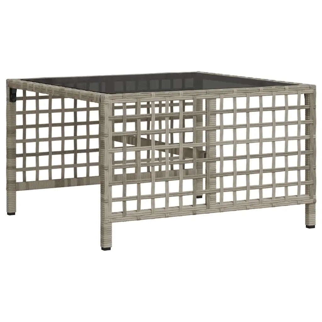 Divani da Giardino ad Angolo 3 pz | Set Salotto da Giardino Cuscini Grigio in Polyrattan
