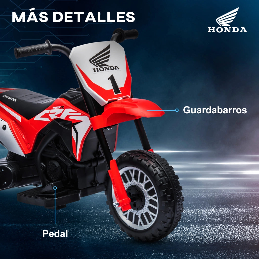 Moto Elettrica Bambini Honda CRF450RL ¨C zephmum ¨C Rosso 71x40.5x43.5 cm