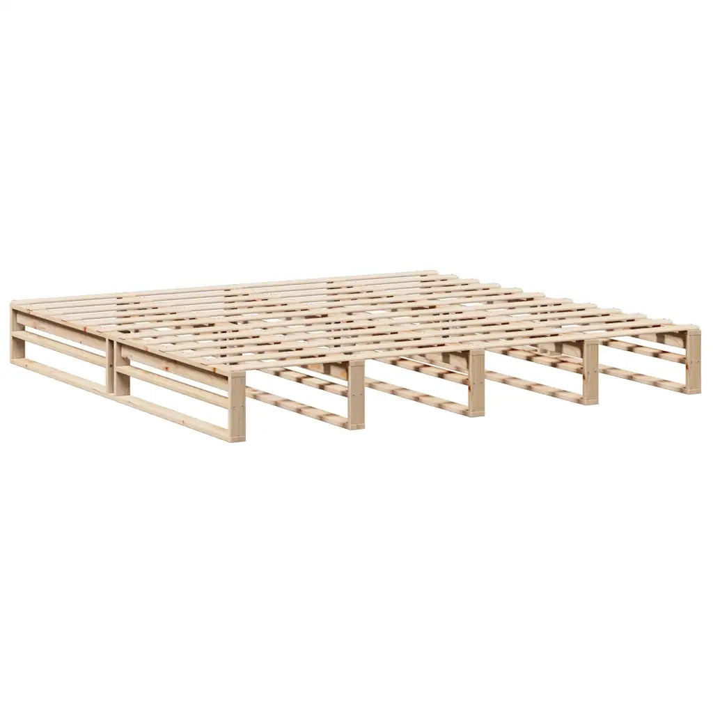 Letto senza Materasso 200x200 cm in Legno Massello di Pino 3302321