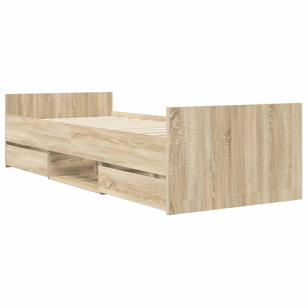 Telaio del letto con storage Rovere Sonoma 80 x 200 cm 3429510