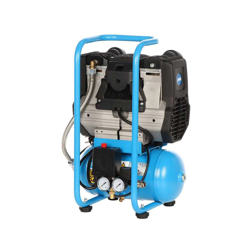 COMPRESSORE ARIA PORTATILE SILENZIATO 6Lt MONOFASE 2HP START QUIETE 0S20 ABAC