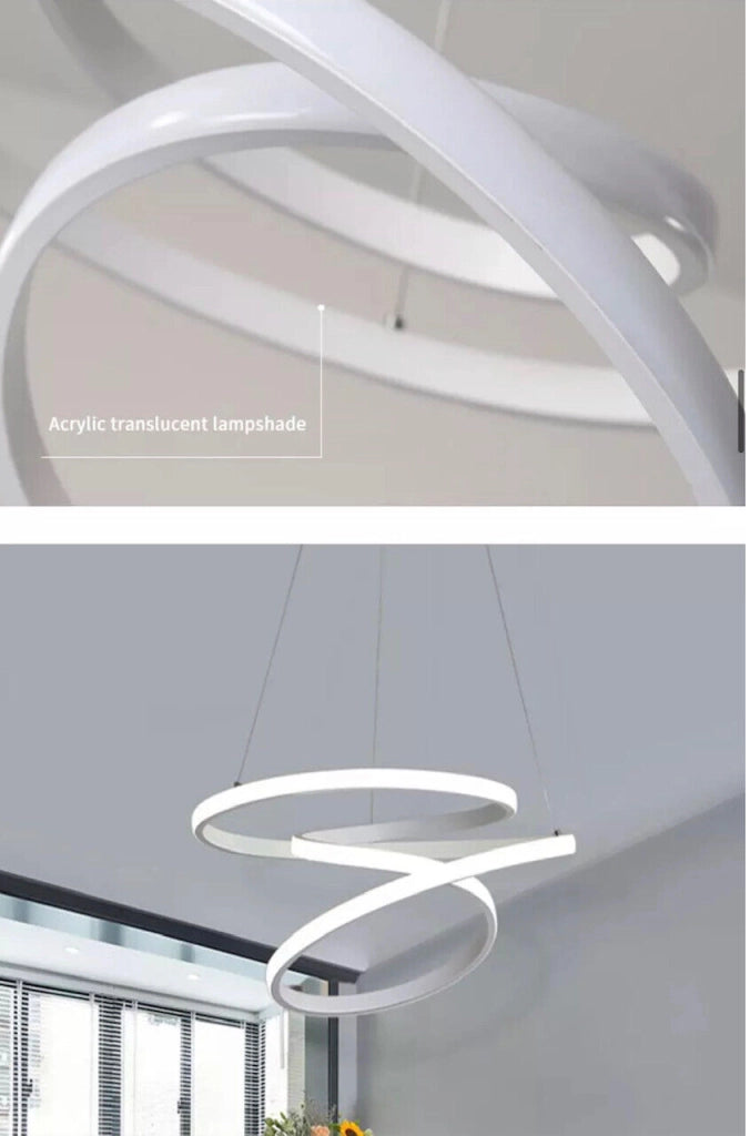 Lampadario Led a Sospensione illuminazione dal Design Moderno Regolabile 6440 Lm