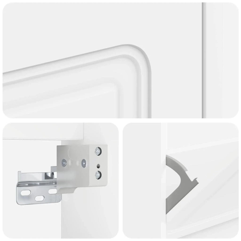 Mobiletto per Scarpe da Muro UTRECHT 71 x 17 x 86 cm Bianco 897735