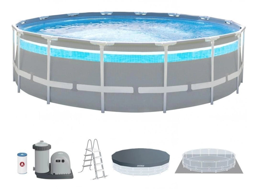 Intex 26364NP piscina fuori terra Piscina con bordi Piscina rettangolare 31805 L Grigio