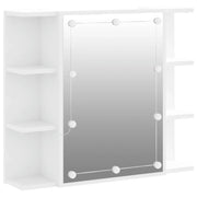 Mobile a Specchio | Armadio da bagno con LED Bianco 70x16,5x60 cm