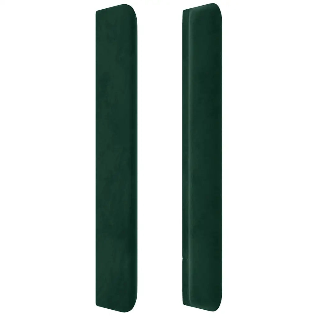 Testiera ad Orecchio Verde Scuro 147x23x118/128cm in Velluto