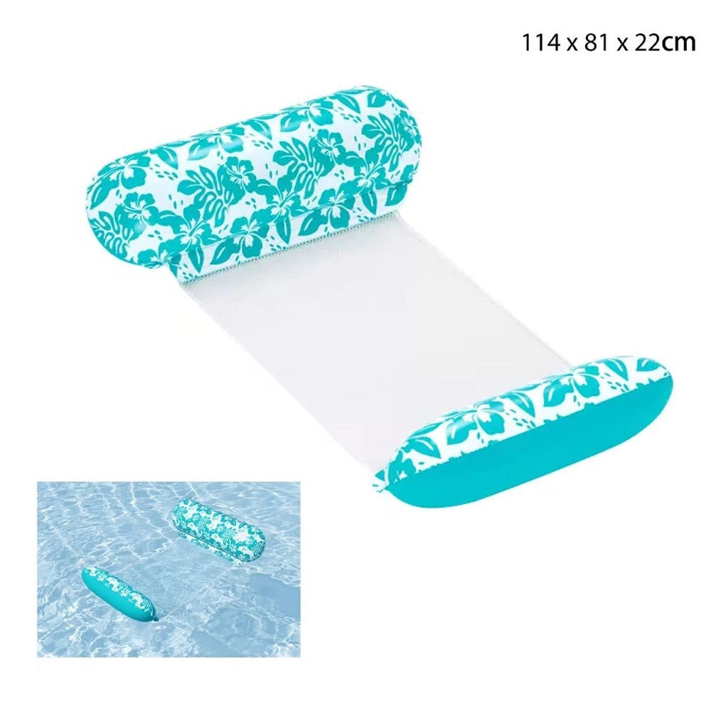 Trade Shop - Materasso Amaca Gonfiabile Galleggiante Design Tropicale Piscina 114x81x22cm 43839 -