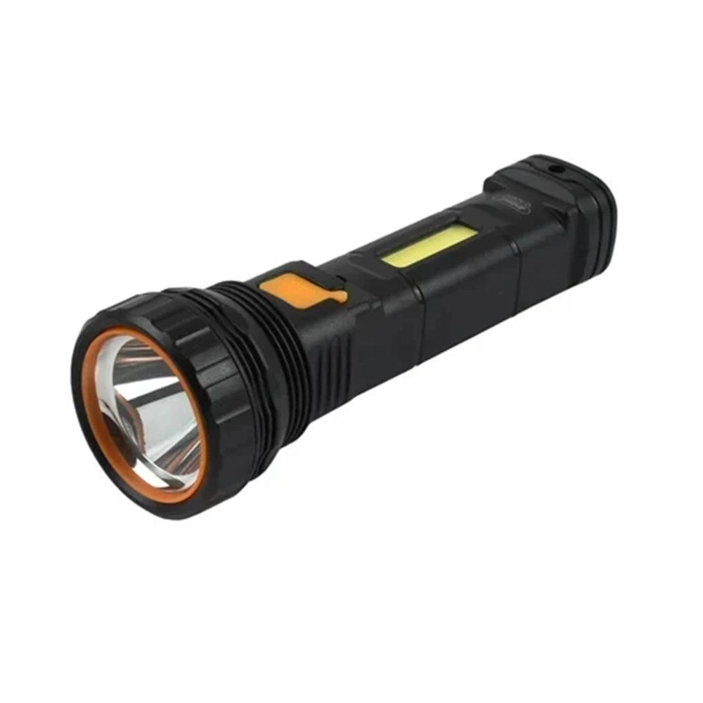 Trade Shop - Torcia Led Ricaricabile Usb Con Pannello Solare Powerbank 1200mah Per Campeggio Q-sd631 -