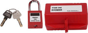 Apparecchio di blocco per presine elettriche | Chiave a gancio, 38 mm | Chimici industriali | Blocco a prova di stress | Presine grandi | Apparecchio di blocco e tagout | 100-220V