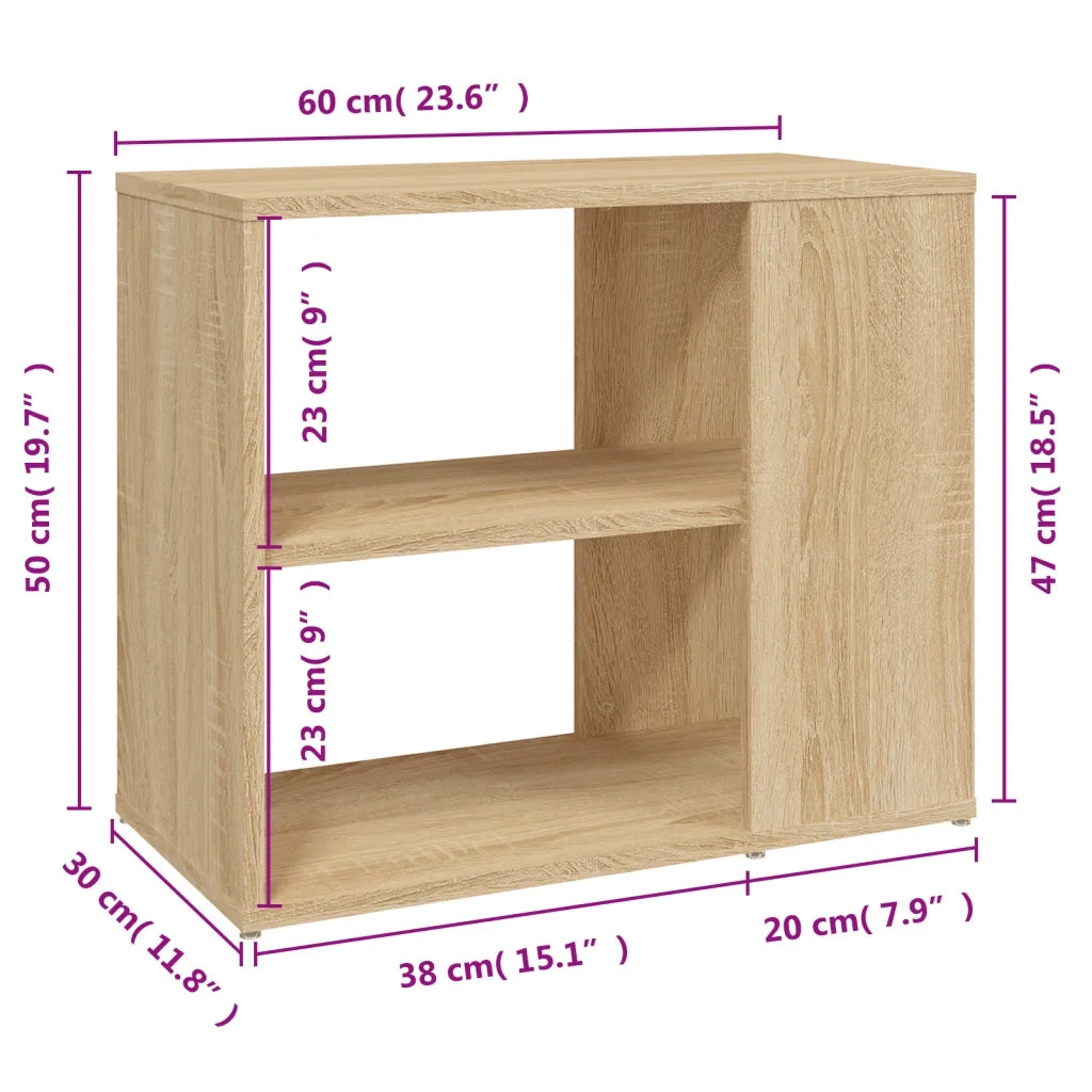 Credenza Rovere Sonoma 60x30x50 cm in Truciolato cod mxl 5916