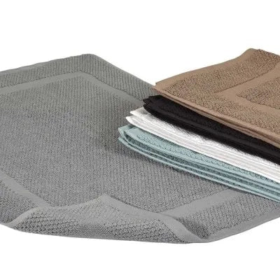 Tappeto scendi doccia 100% cotone colore grigio 45x65 cm