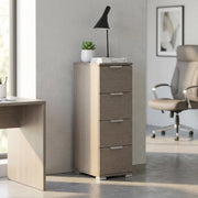 Cassettiera 4 cassetti in Legno Composito cm 60x38x174 - KEN