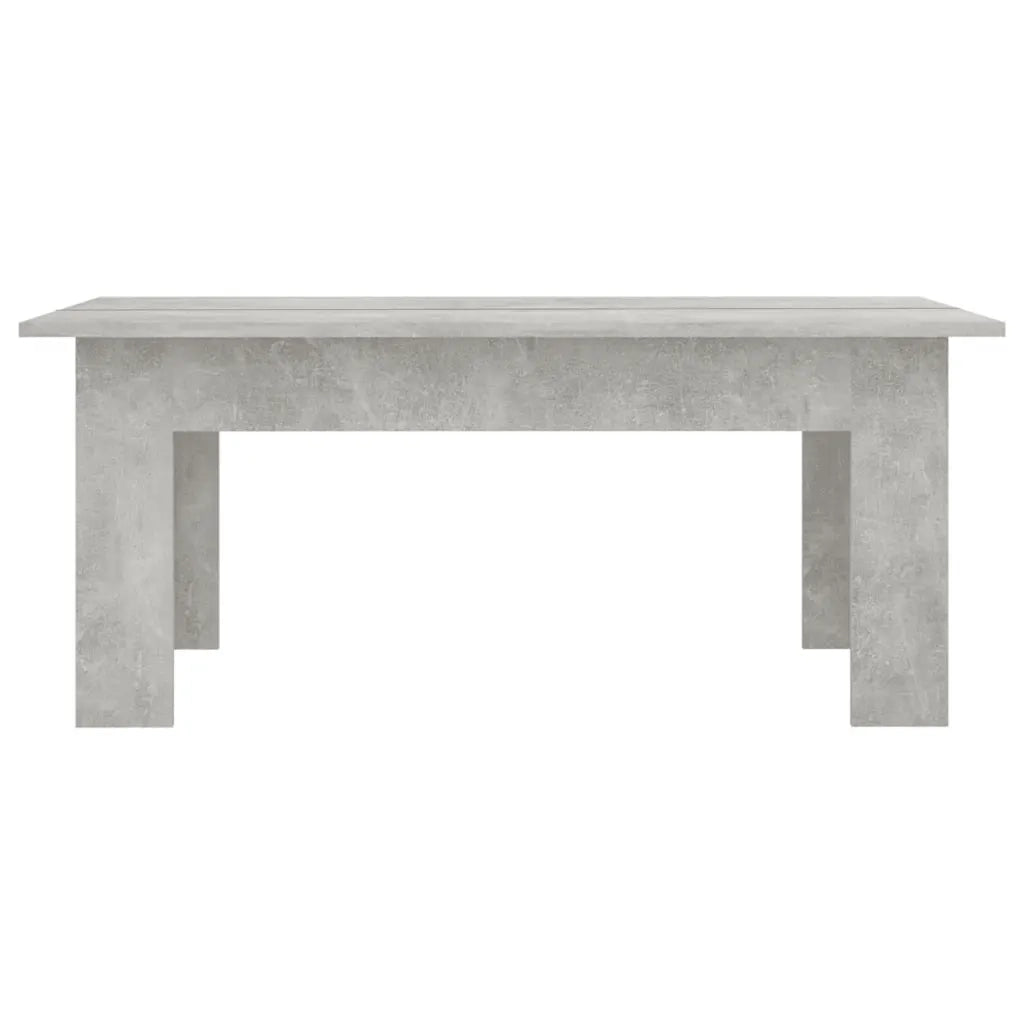 Tavolino Salotto Grigio Cemento 100x60x42 cm Legno Multistrato 801183