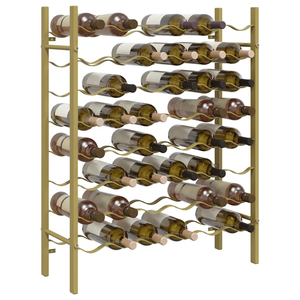 Portabottiglie per 48 Bottiglie Metallo Oro