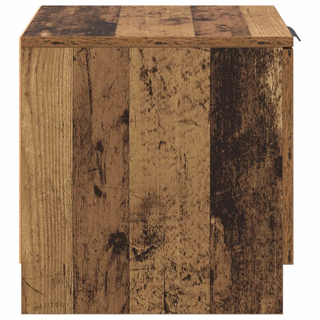 Armadietto per letto 2 pz Legno vecchio 40 x 39 x 40cm CFW6228022