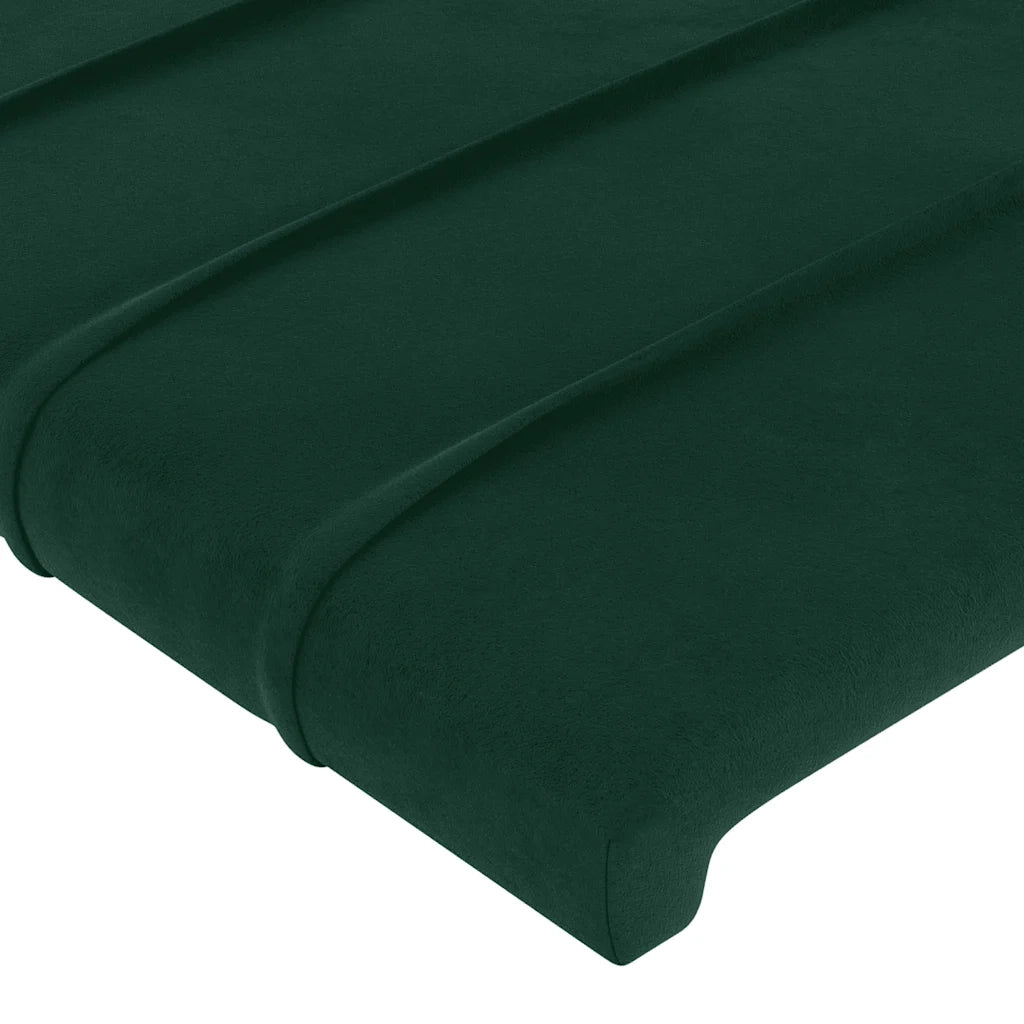 Testiere 2 pz Verde Scuro 72x5x78/88 cm in Velluto