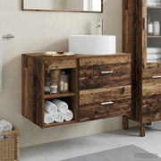 Set di mobili per il bagno 2 pz Legno antico 3403934