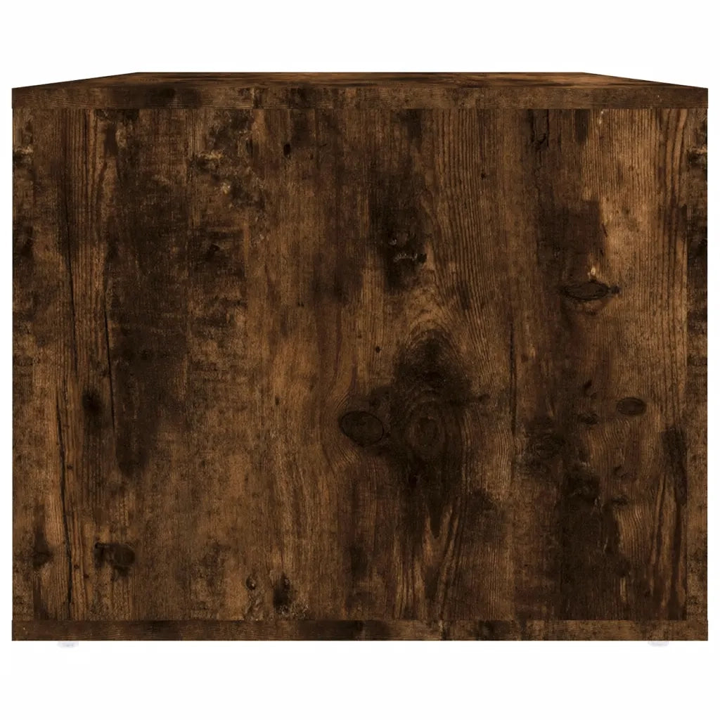 Tavolino da Salotto Rovere Fumo 80x50x40 cm Legno Multistrato 816533