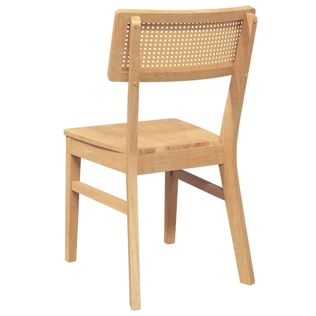 Sedie da Pranzo 2 pz in Legno Massello di Hevea 4102464