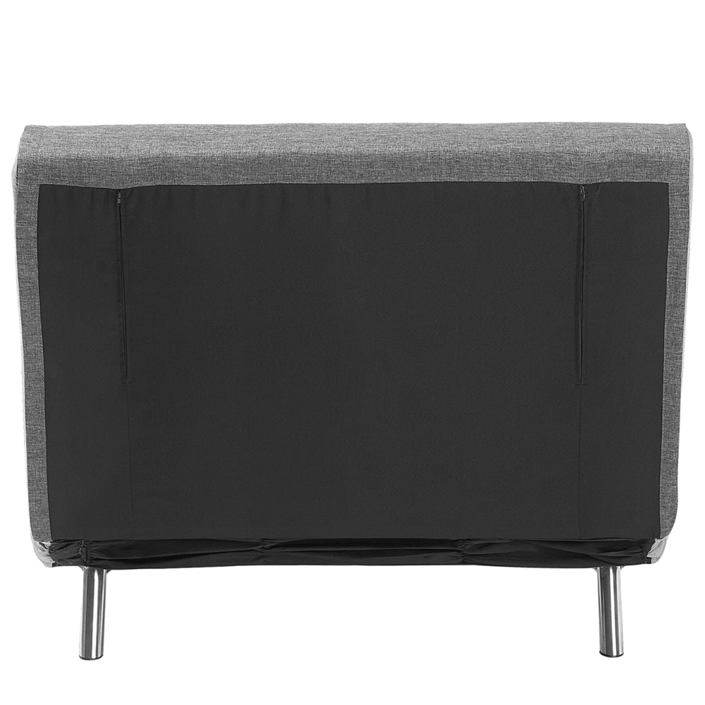 Divano letto di colore grigio tessuto imbottito poltrona letto singolo pieghevole soggiorno