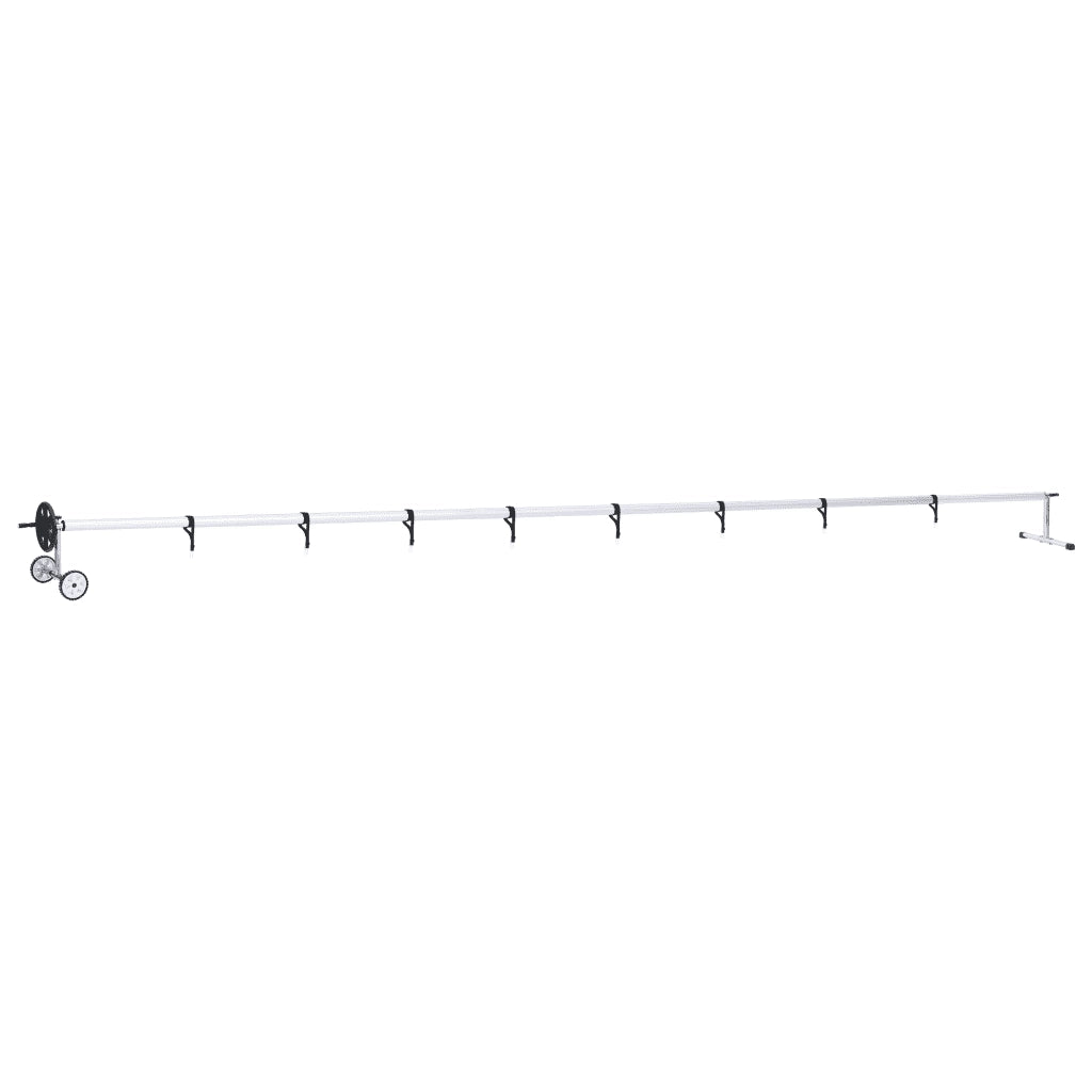 Rullo di Copertura per Piscina con Base in Acciaio Inox CFW9255667