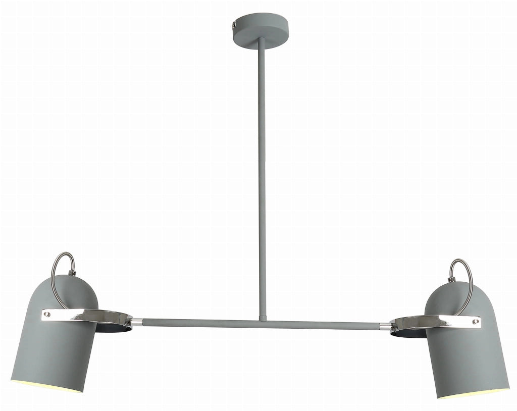 Lampada a sospensione Candellux Gray 2xE27 grigia 92cm