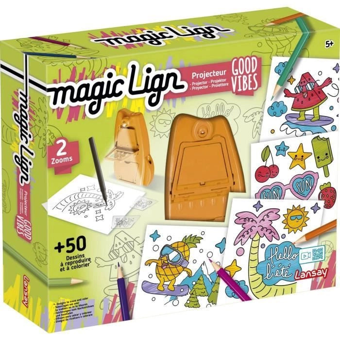 Magic Lign - LANSAY - Proiettore di buone vibrazioni - 50 illustrazioni - Dai 5 anni