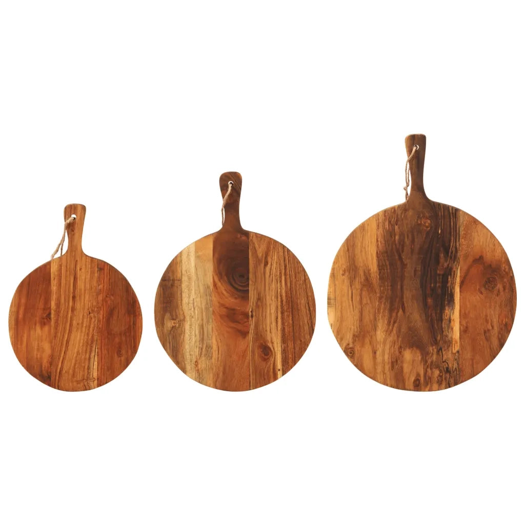 Tagliere 3pz in Legno Massello di Acacia 376052