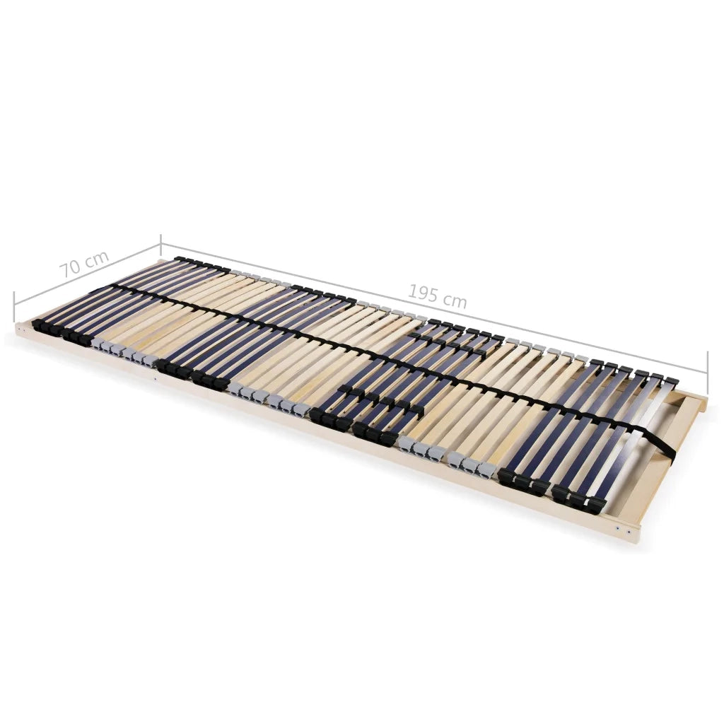 Reti a Doghe 2 pz 7 Zone con 42 Doghe in Legno 70x200 cm 3051420