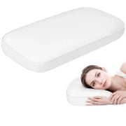 Cuscino in Schiuma Viscoelastica con Design Ergonomico, 91x40 cm, Crema