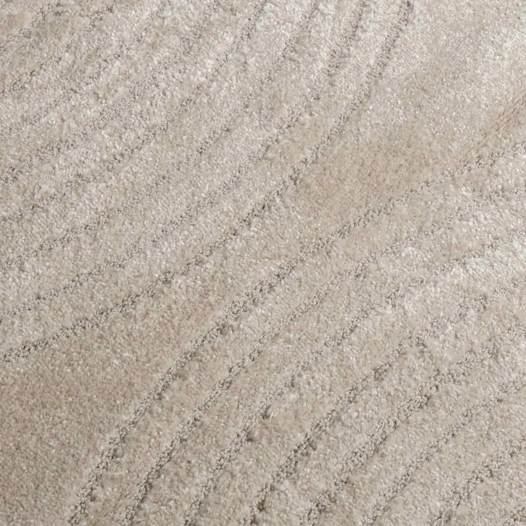 Tappeti per area Rotondo GALATI Beige Ø 200 CM Poliestere 42022816