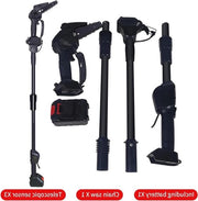 Zag a filo telescopico elettrico da giardino - tagliaerba a batteria 24V, estensione fino a 18m